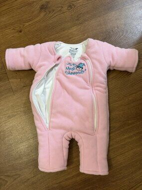 Baby Merlin's Magic Sleepsuit Pink Small 3-6 Months